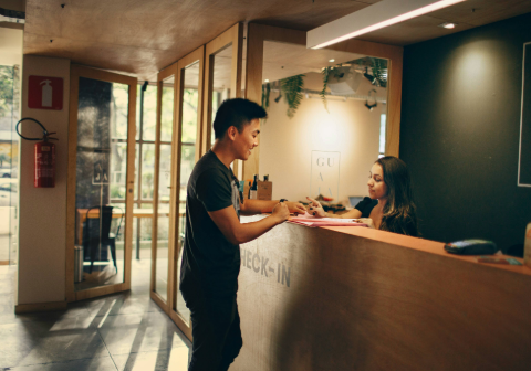 Maverick Staffing office reception desk — Dallas, TX